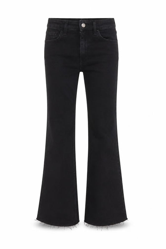 Reclaimed Vintage Womens Black Cotton Bootcut Jeans Size 26 in L29 in Regular Zip - Pockets