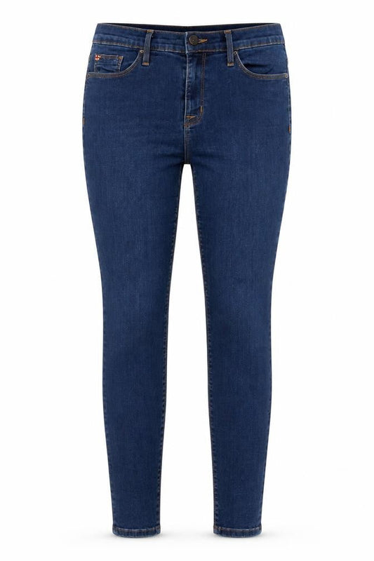 Hudson Womens Blue Cotton Skinny Jeans Size 31 in L29 in Regular Zip - Pockets