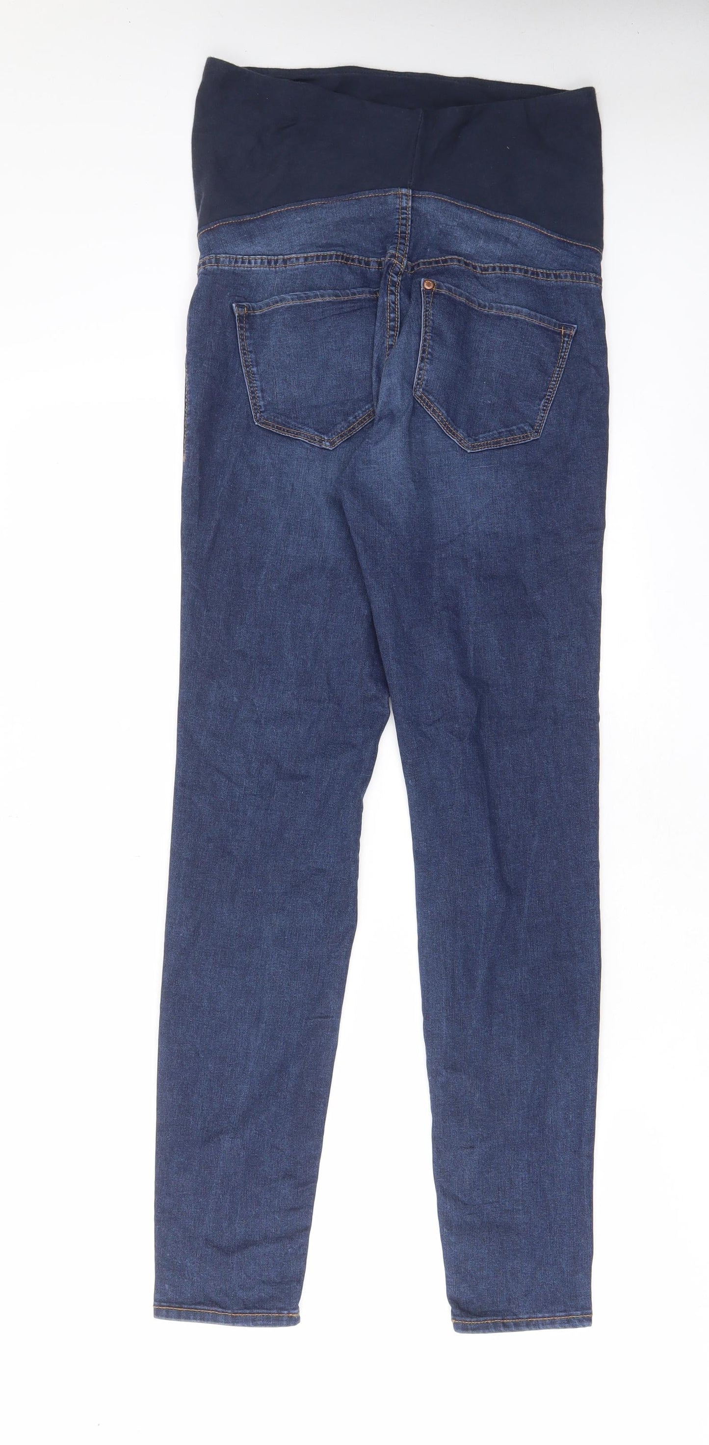 H&M Womens Blue Cotton Jegging Jeans Size 10 L29 in Regular - Pockets