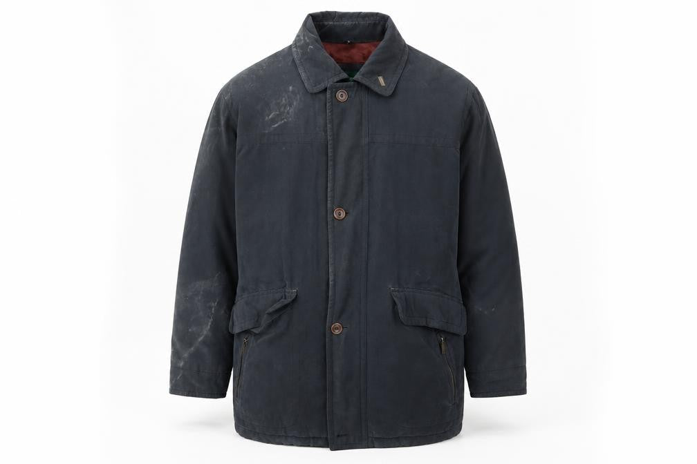 Dannimac Mens Blue Jacket Coat Size M Zip - Pockets, Zips
