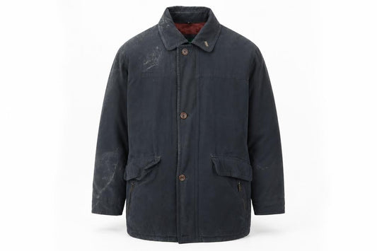 Dannimac Mens Blue Jacket Coat Size M Zip - Pockets, Zips