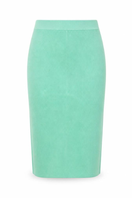 Marks & Spencer Womens Green Viscose Straight & Pencil Skirt Size L