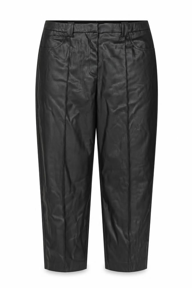 Marks & Spencer Womens Black Polyester Trousers Size 18 L25 in Regular Button