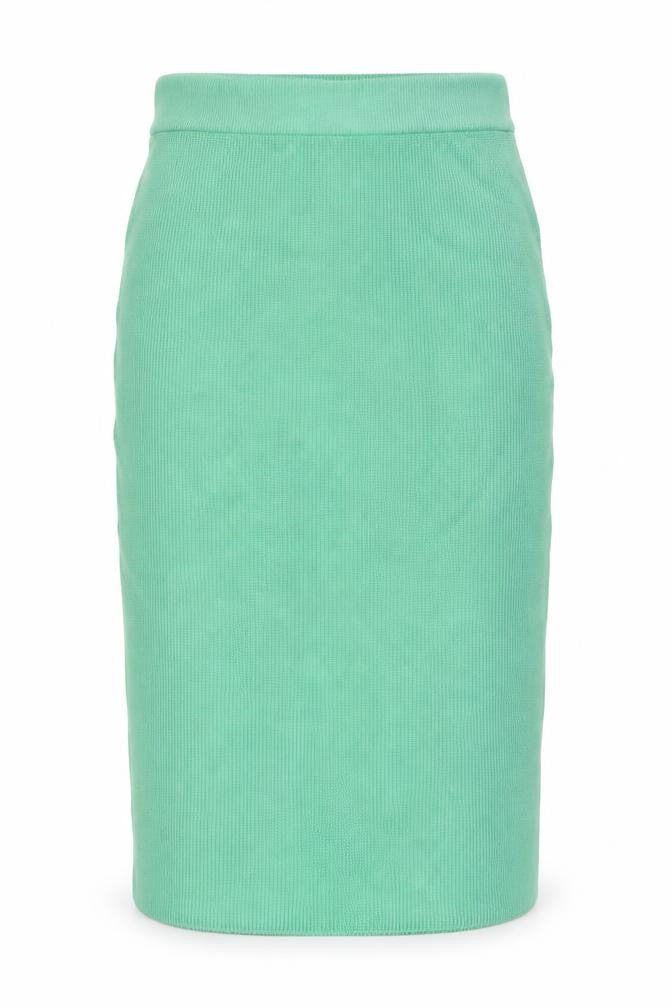 Marks & Spencer Womens Green Viscose Straight & Pencil Skirt Size L