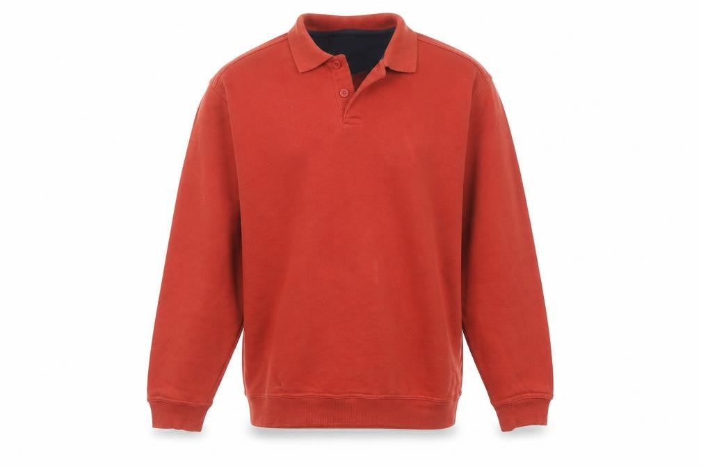 EMW Mens Orange Cotton Pullover Sweatshirt Size L