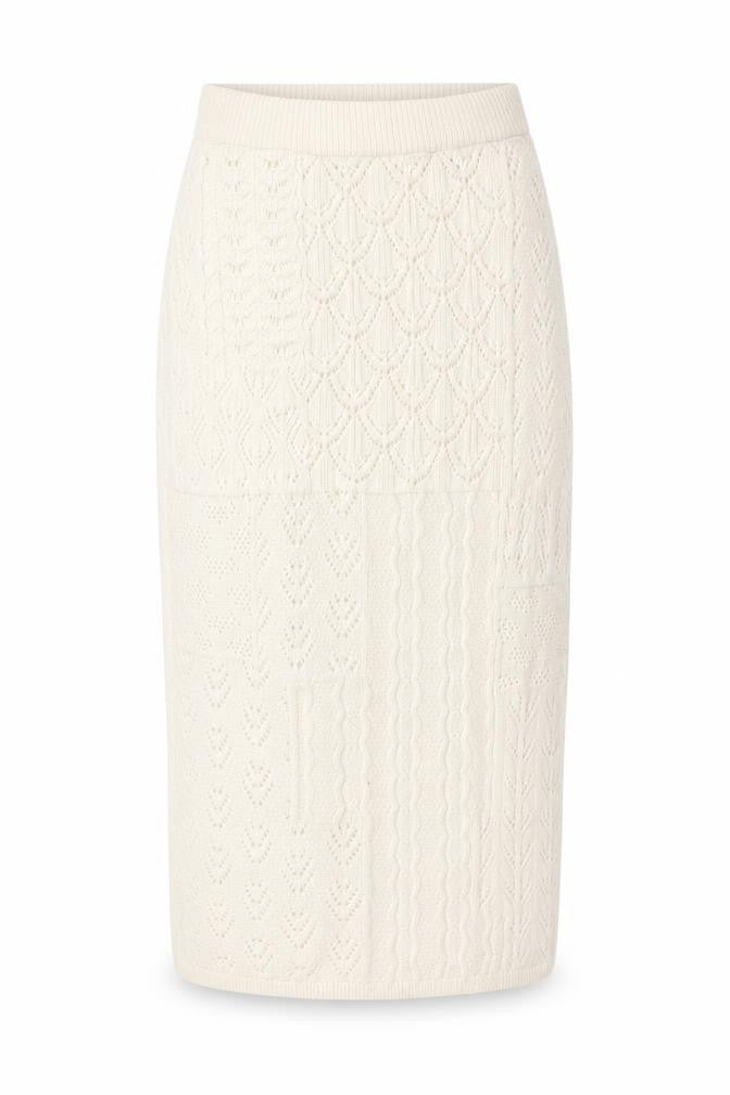 Marks & Spencer Womens Ivory Acrylic Straight & Pencil Skirt Size XS