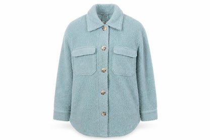U.S. Polo Assn. Womens Blue Jacket Coat Size XS Button - Shirt Jacket
