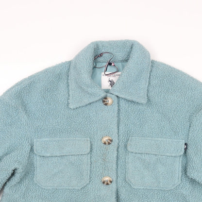 U.S. Polo Assn. Womens Blue Jacket Coat Size XS Button - Shirt Jacket