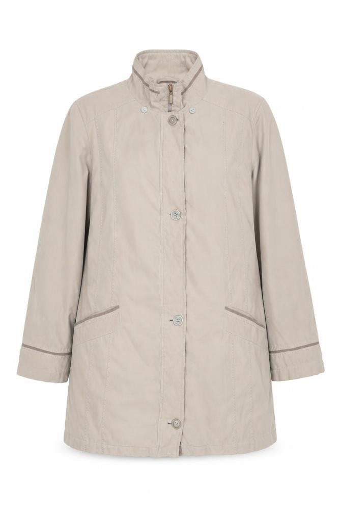 Bonmarché Womens Beige Parka Coat Size L Zip