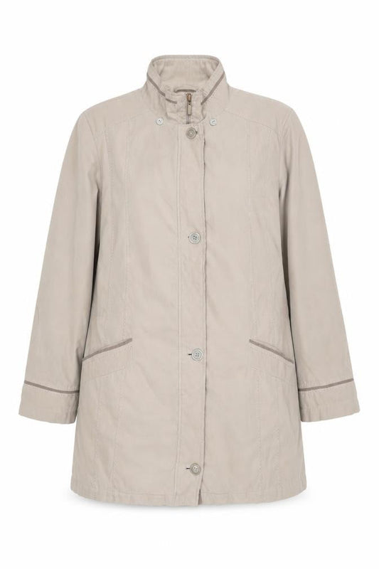 Bonmarché Womens Beige Parka Coat Size L Zip