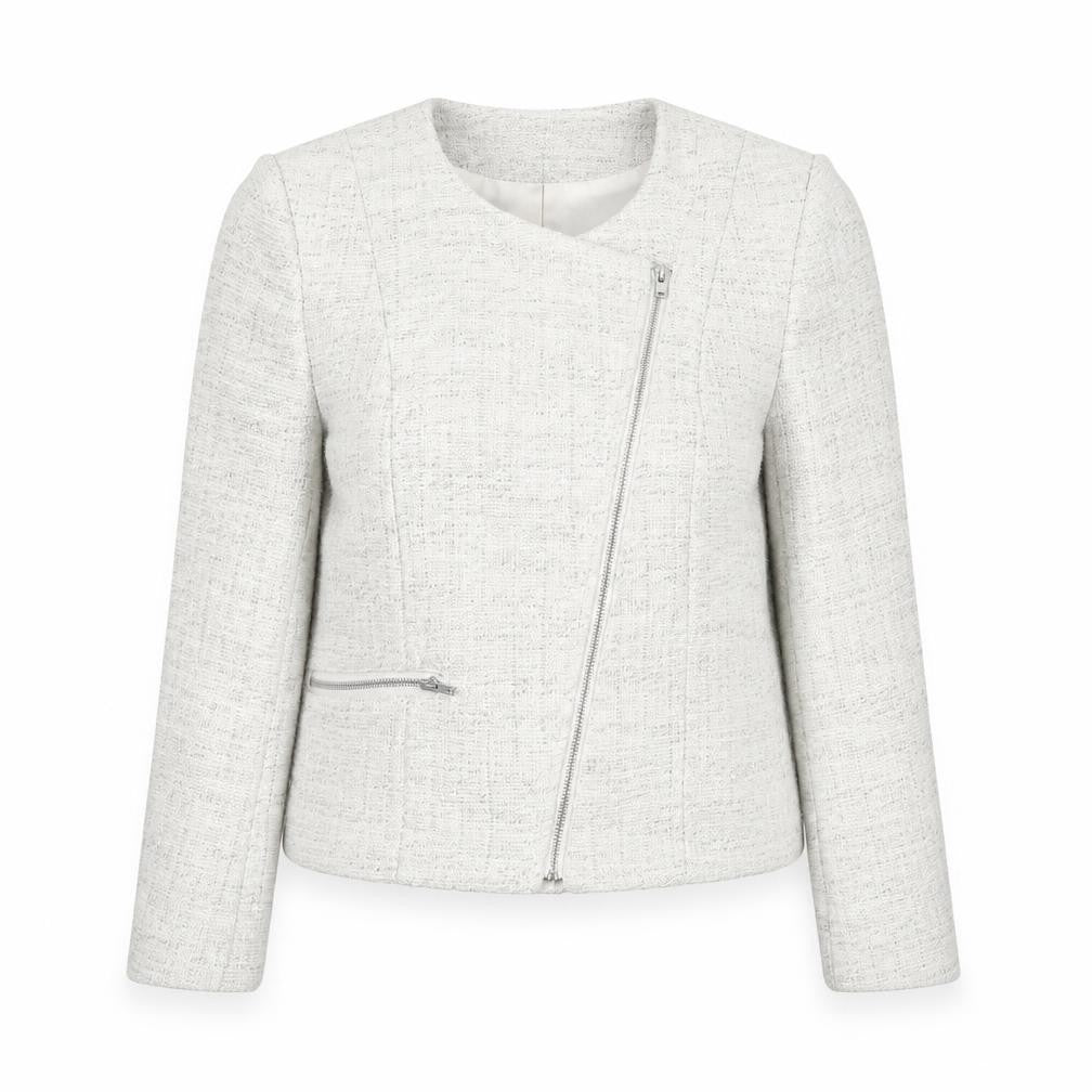 H&M Womens Beige Jacket Size 8 Zip