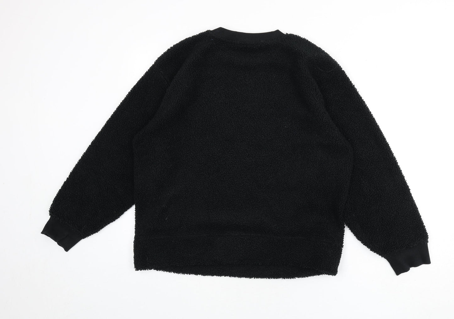 Marks and Spencer Womens Black Polyester Pullover Sweatshirt Size L Pullover