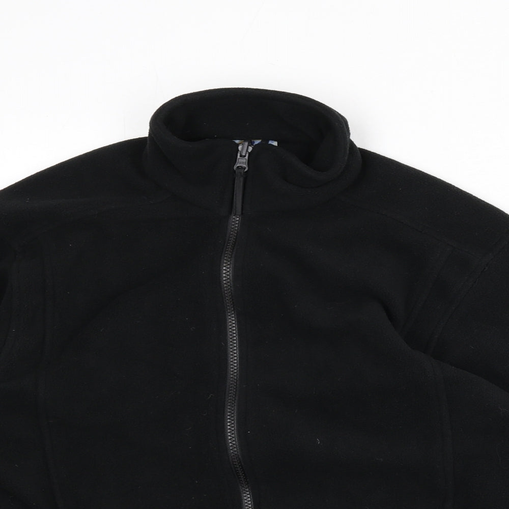 Blue Max Womens Black Jacket Size 6 Zip