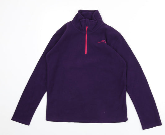 Freedom Trail Womens Purple Polyester Pullover Sweatshirt Size 4 Zip
