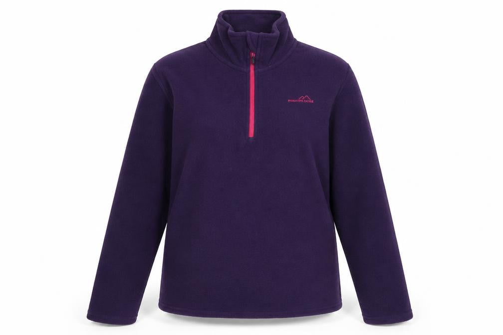 Freedom Trail Womens Purple Polyester Pullover Sweatshirt Size 4 Zip