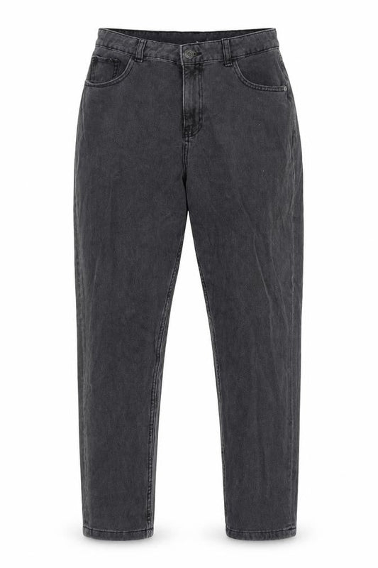 Noisy may Womens Grey Cotton Mom Jeans Size 30 L32 in Regular Zip