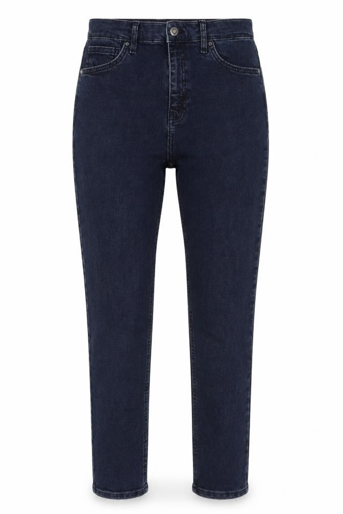 Topshop Womens Blue Polyester Straight Jeans Size 30 in L32 in Regular Zip