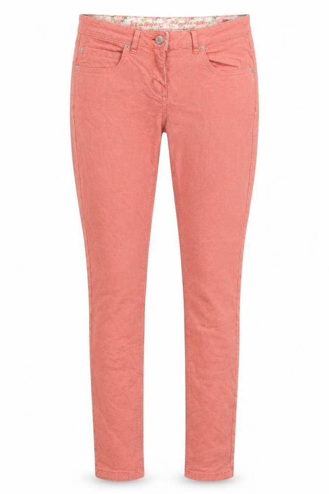 Heritage Womens Pink Cotton Skinny Jeans Size 10 L30 in Regular Zip