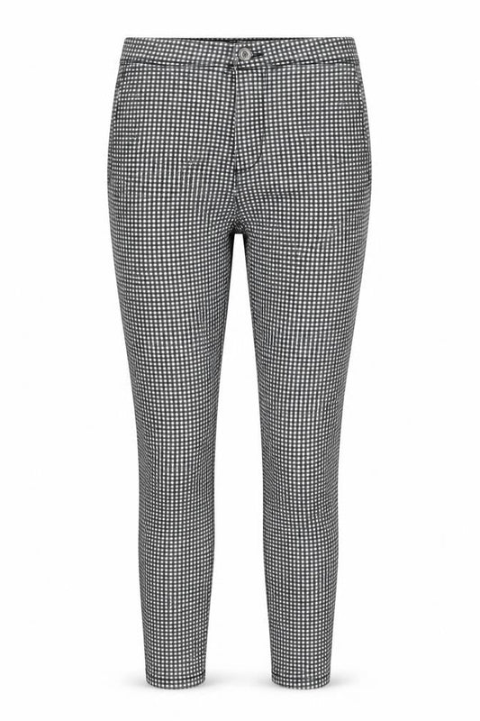 Bershka Womens Black Check Cotton Jegging Jeans Size 6 L25 in Regular Zip