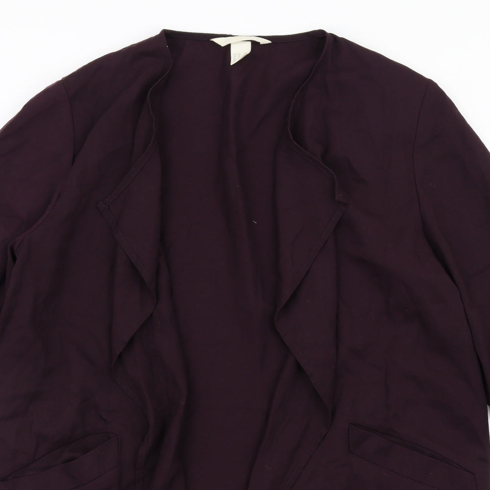 H&M Womens Purple Jacket Size 12