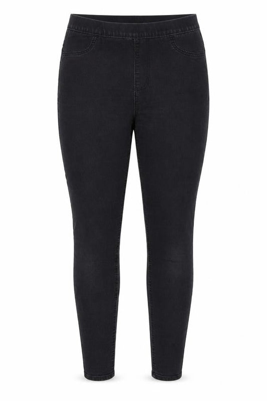 Marks & Spencer Womens Grey Cotton Jegging Jeans Size 12 L28 in Regular