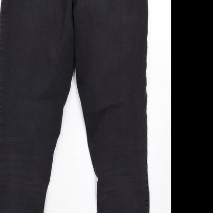 Marks & Spencer Womens Grey Cotton Jegging Jeans Size 12 L28 in Regular