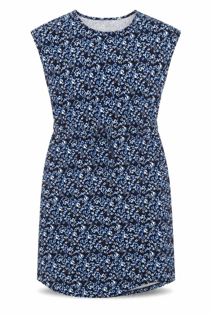 Baard Angels Womens Blue Geometric Cotton A-Line Size 14 Round Neck Pullover