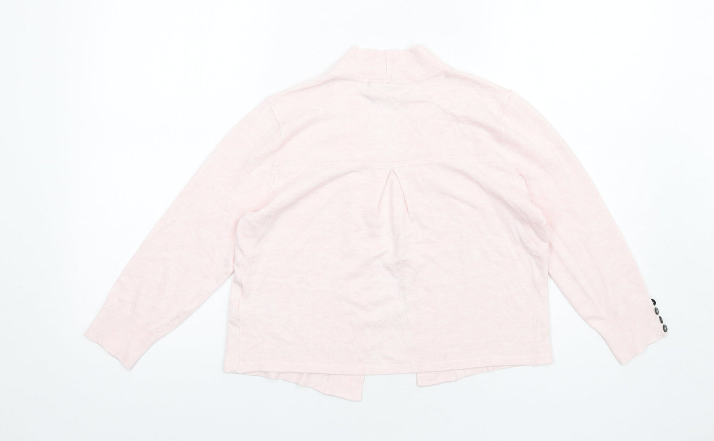 Wallis Womens Pink V-Neck Viscose Cardigan Jumper Size S