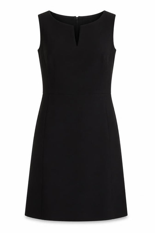 Gap Womens Black Polyester A-Line Size 14 V-Neck Zip