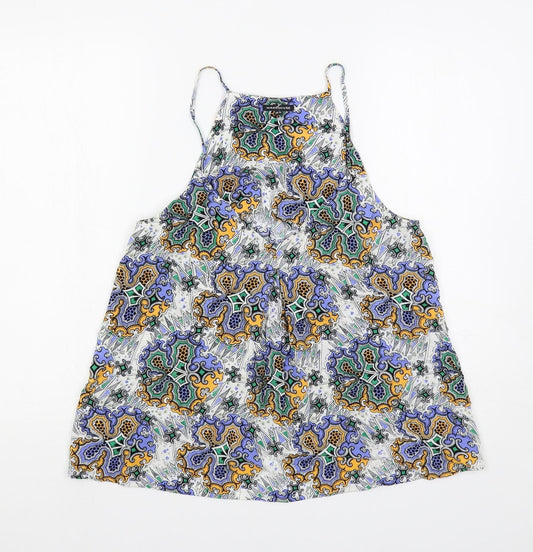 Warehouse Womens Multicoloured Paisley Viscose Camisole Tank Size 12 V-Neck