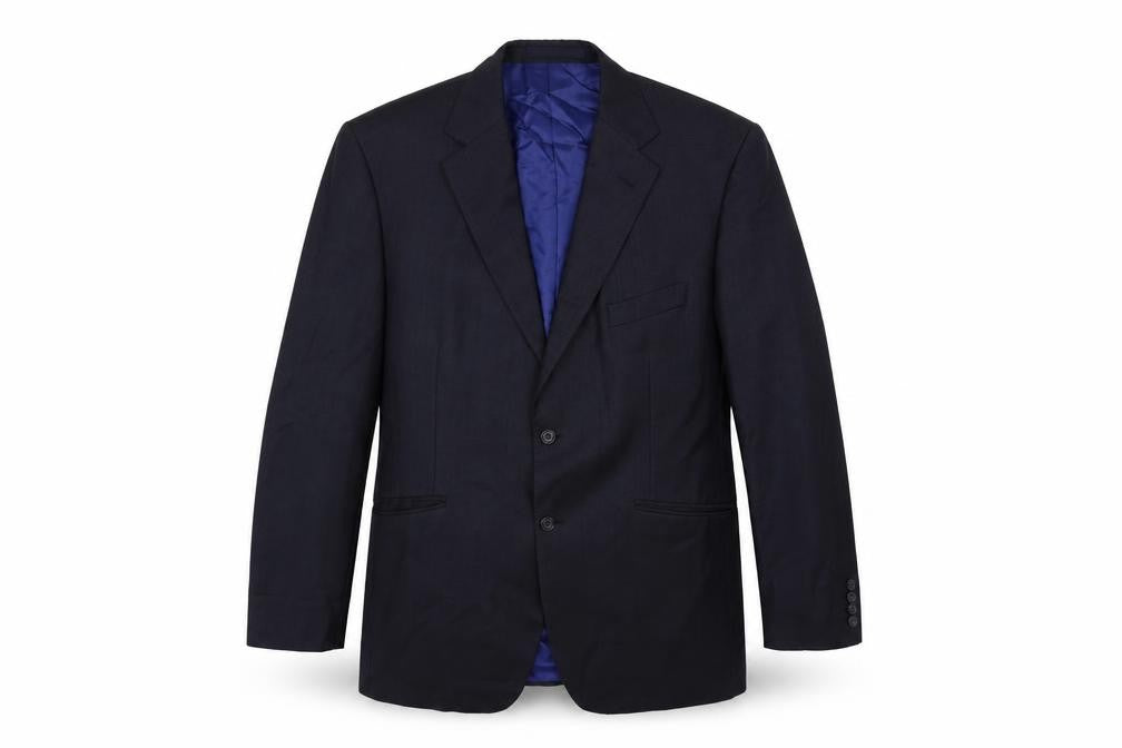 Marks & Spencer Mens Blue Wool Jacket Suit Jacket Size 44 Regular
