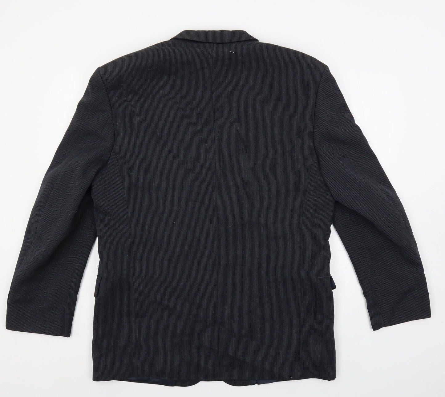 AW Trench Mens Blue Wool Jacket Blazer Size 44 Regular