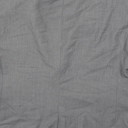 Next Mens Grey Polyester Jacket Suit Jacket Size 42 Regular - Contrasting Trim