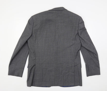 Marks & Spencer Mens Grey Wool Jacket Suit Jacket Size 42 Regular