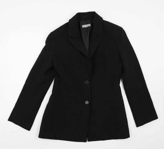 ASOS Womens Black Jacket Blazer Size 12 Button