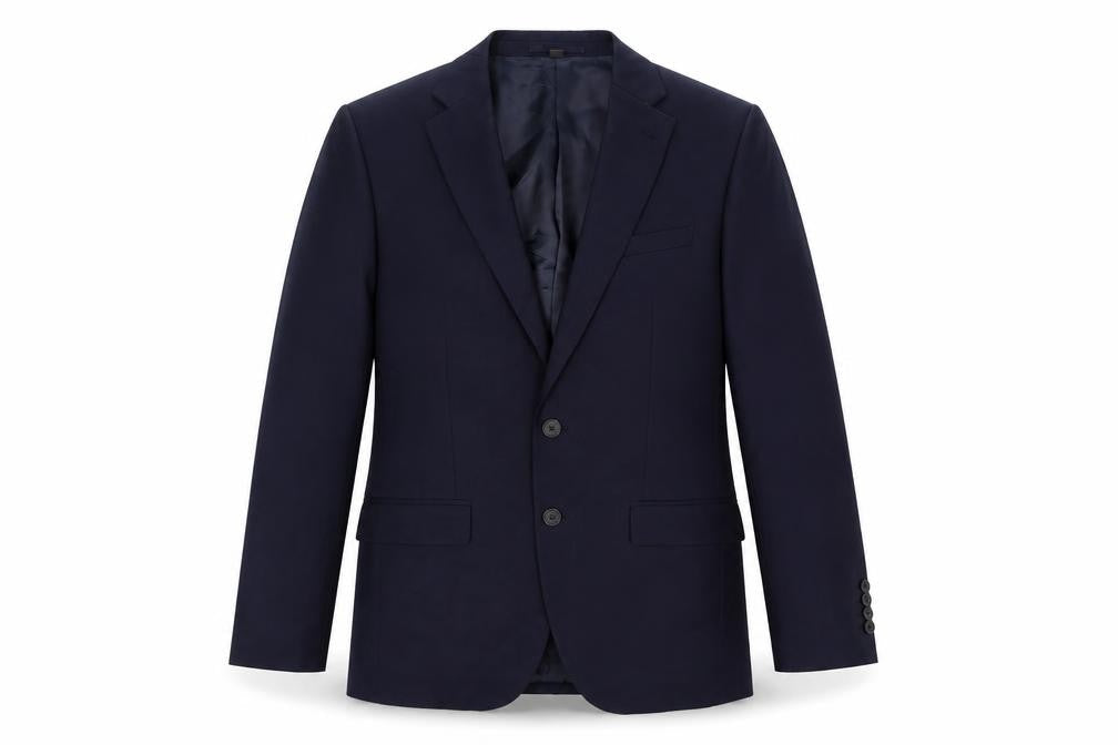 Marks & Spencer Mens Blue Polyester Jacket Suit Jacket Size 38 Regular