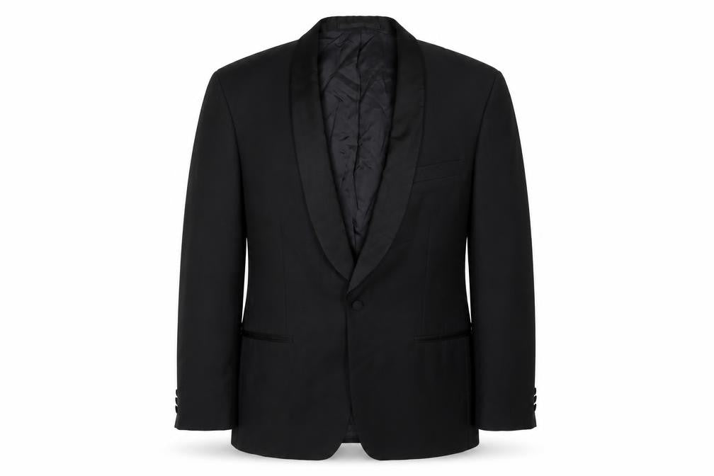 Scott & Taylor Mens Black Polyester Tuxedo Suit Jacket Size 42 Regular