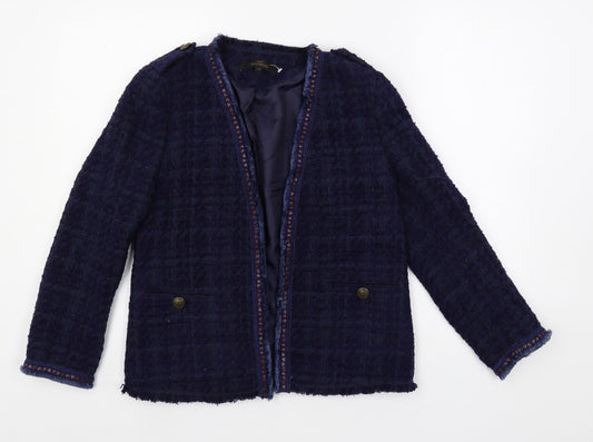 NEXT Womens Blue Jacket Blazer Size 10 - Open