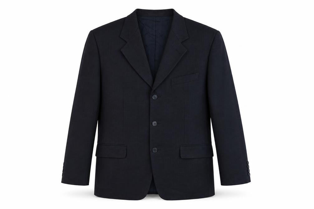 Marks & Spencer Mens Blue Wool Jacket Suit Jacket Size 38 Regular
