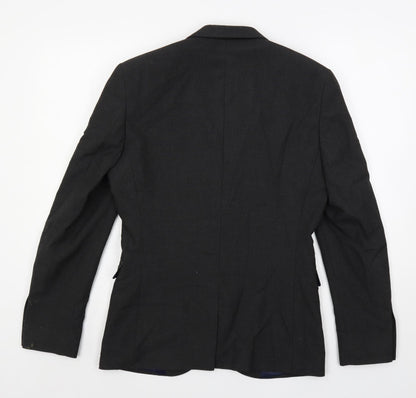 Next Mens Grey Polyester Jacket Suit Jacket Size 38 Regular