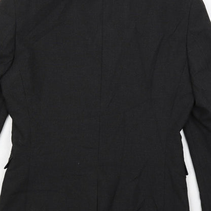 Next Mens Grey Polyester Jacket Suit Jacket Size 38 Regular