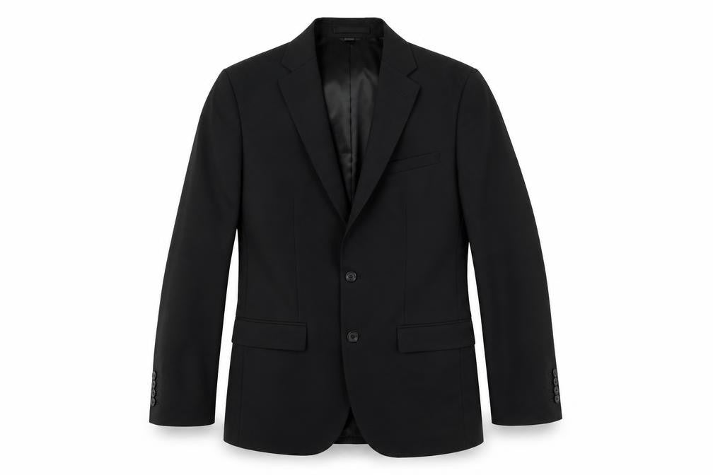 Marks & Spencer Mens Black Polyester Jacket Suit Jacket Size 36 Regular