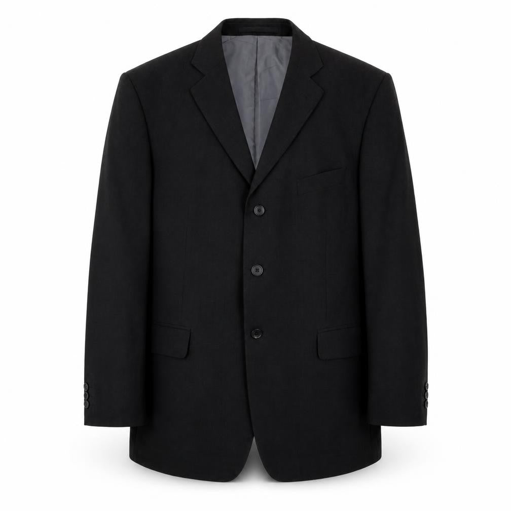 Marks & Spencer Mens Black Wool Jacket Suit Jacket Size 42 Regular