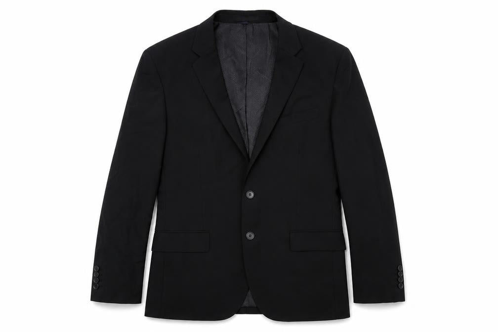 Marks & Spencer Mens Black Polyester Jacket Suit Jacket Size 42 Regular