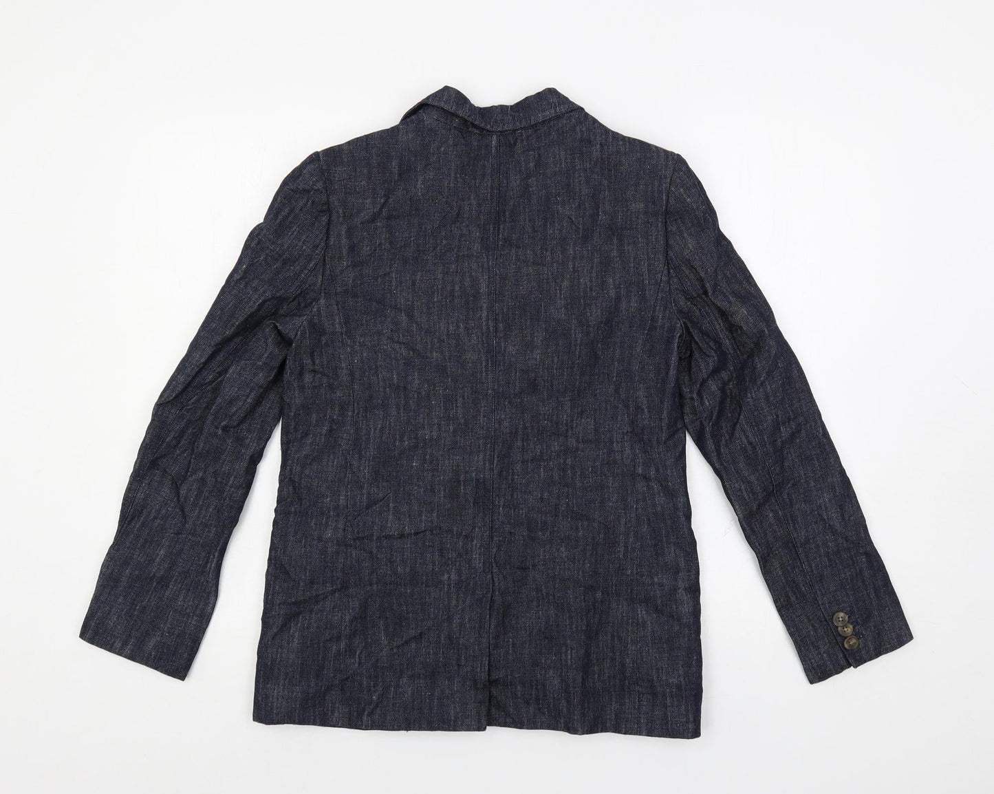 Marks and Spencer Womens Blue Jacket Blazer Size 8 Button