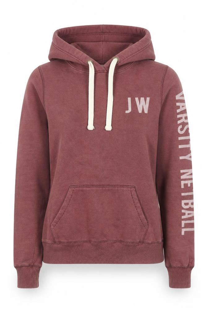 Jack Wills Womens Brown Cotton Pullover Hoodie Size 8 Pullover