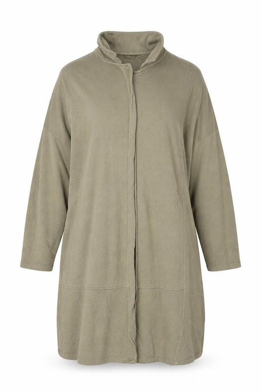 Front view of ASOS women’s green collared cotton cape jumper, size S