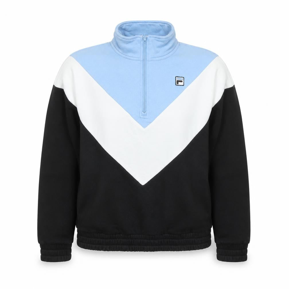 Marks & Spencer Womens Black Cotton Pullover Sweatshirt Size L Pullover - Colourblock Pattern