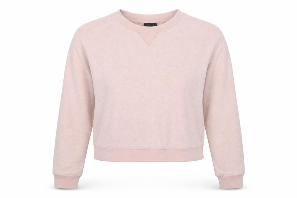 Topshop Womens Pink Cotton Pullover Sweatshirt Size 12 Pullover