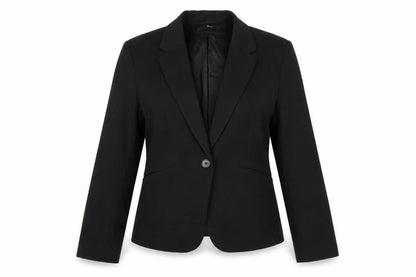 H&M Womens Black Jacket Blazer Size 8 Button